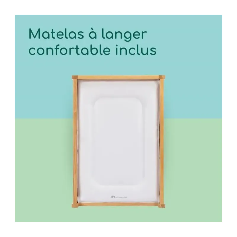 Cambiador Daisy de madera con colchón cambiador Bébé Confort