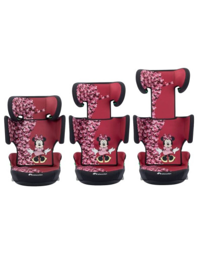 Siège auto rehausseur Hera i-Fix i-Size décor Disney Minnie de Bébé Confort