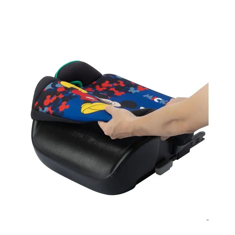 Rehausseur Gaia i-Fix Mickey Bébé Confort : détail de l’assise et des accoudoirs
