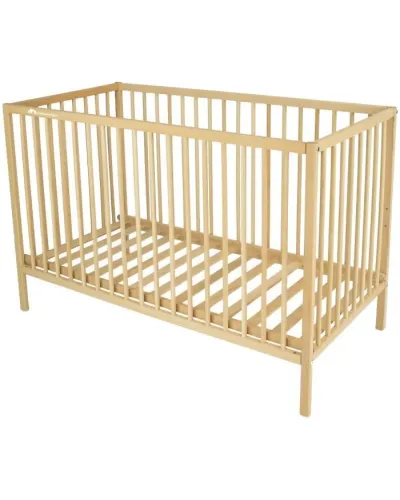 Lit à barreaux Poppy en bois naturel 60 x 120 cm de Bébé Confort