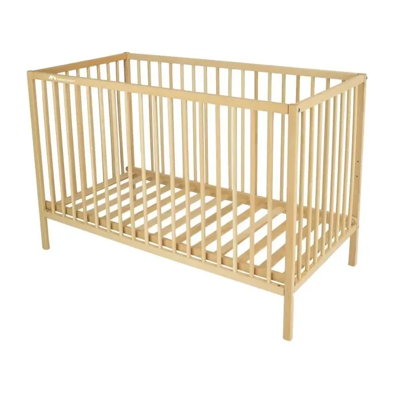 Lit à barreaux Poppy bois naturel 60 x 120 cm Bébé Confort