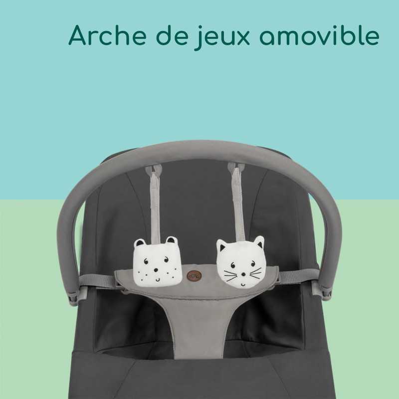 Hamaca Aster con arco de juegos Mineral Graphite Bébé Confort