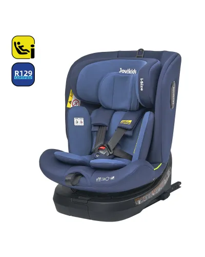 Siège auto pivotant 360° Ranger TT i-Size 40-150 cm bleu Jovikids