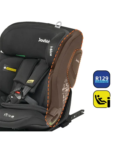 Siège auto pivotant 360° Ranger TT i-Size noir Jovikids, pour enfant de 40 à 150 cm