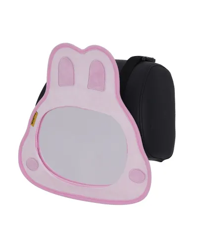 Miroir de sécurité arrière bébé motif lapin rose Jovikids