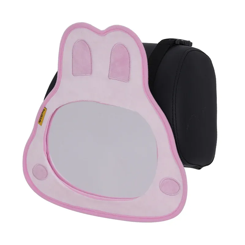 Miroir de sécurité arrière bébé motif lapin rose Jovikids