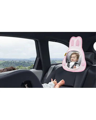 Espejo retrovisor de seguridad para bebé conejo rosa Jovikids