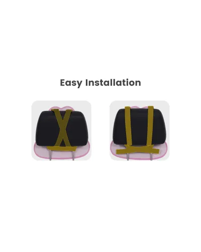 Bunny back seat baby mirror pink Jovikids