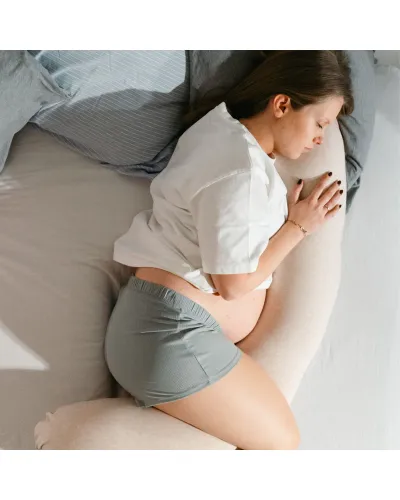 Coussin de maternité et d’allaitement Buddy coloris Chiné Sand de Doomoo