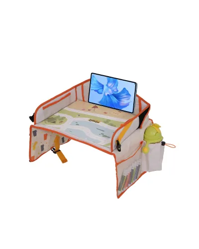 Bandeja de viaje para niños amarilla Jovikids
