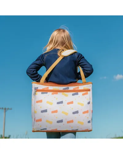 Bandeja de viaje para niños amarilla Jovikids