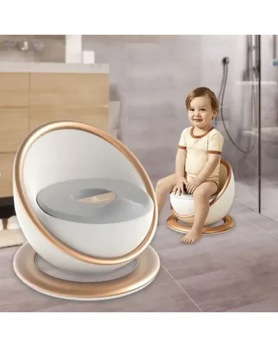 Deluxe GM potty with legs gold and grey Babamama