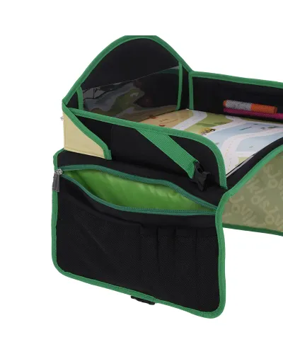 Bandeja de viaje para silla de coche infantil verde musgo Jovikids