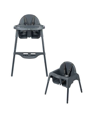 Chaise haute Meely 2 en 1 coloris Graphite de Bébé Confort