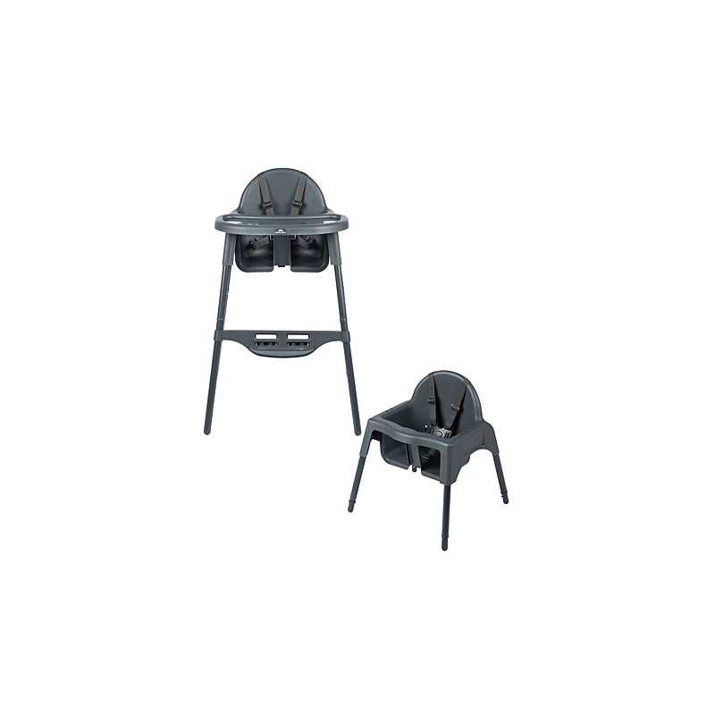 Chaise haute Meely 2 en 1 coloris Graphite de Bébé Confort