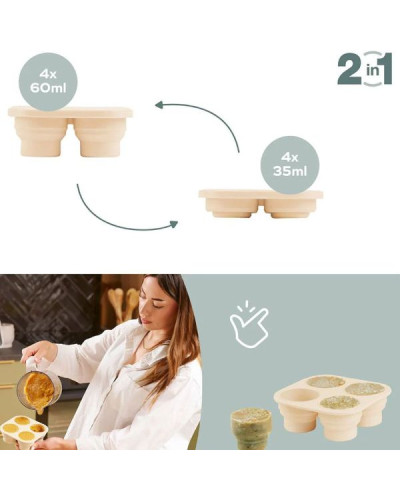Set grignoteuse et moule en silicone Babymoov