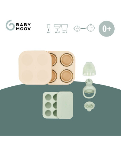 Set grignoteuse et moule en silicone Babymoov