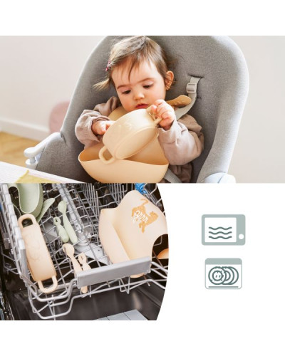 Coffret repas bébé premiers mois Mini Roar Babymoov