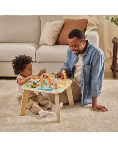 Farmers Funday wooden activity table Tiny Love