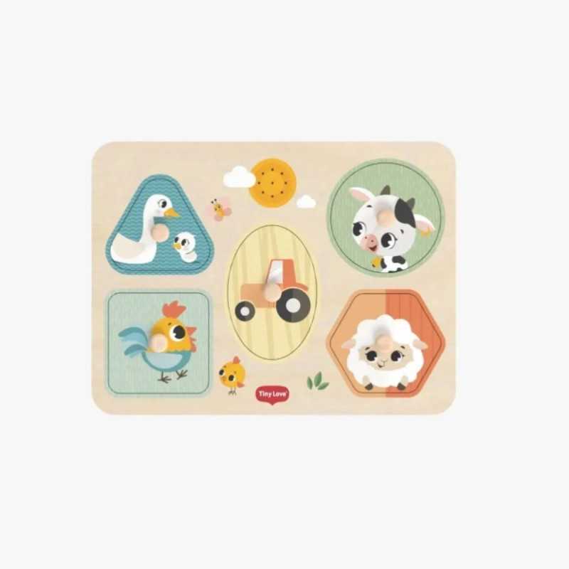 أحجية صوتية خشبية Farmers Funday Tiny Love