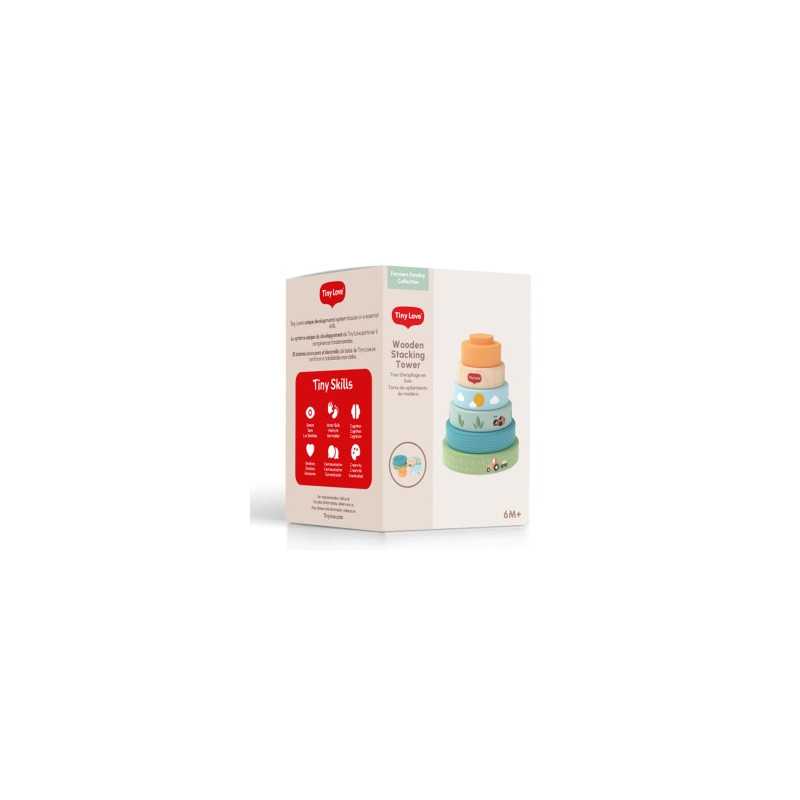 Farmers Funday wooden stacking tower Tiny Love