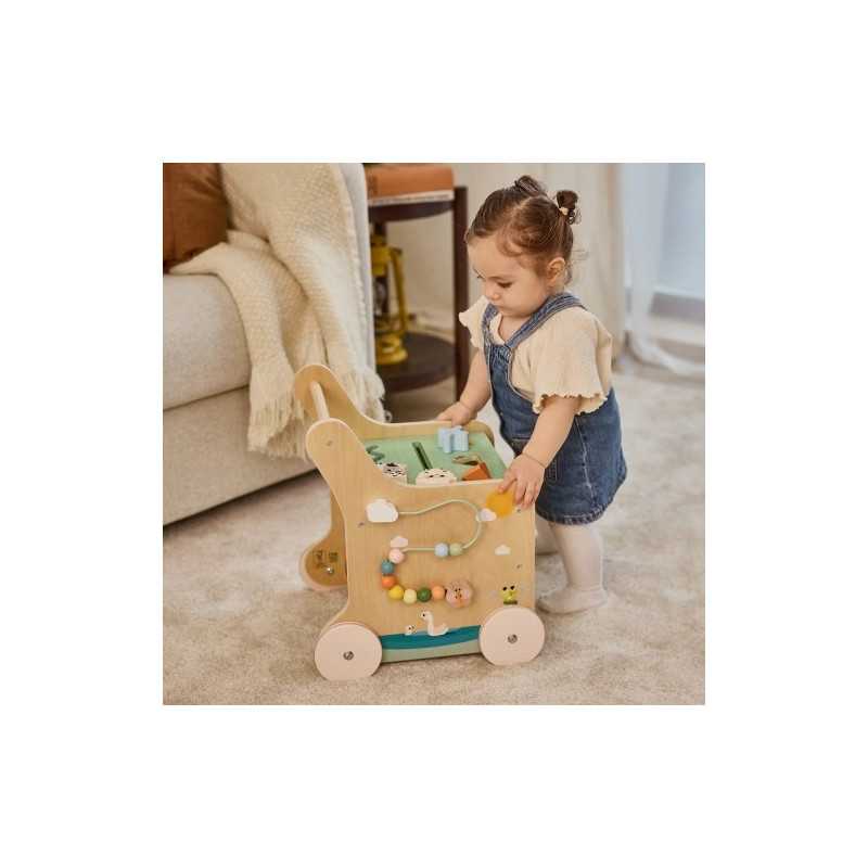 Farmers Funday wooden activity push walker Tiny Love