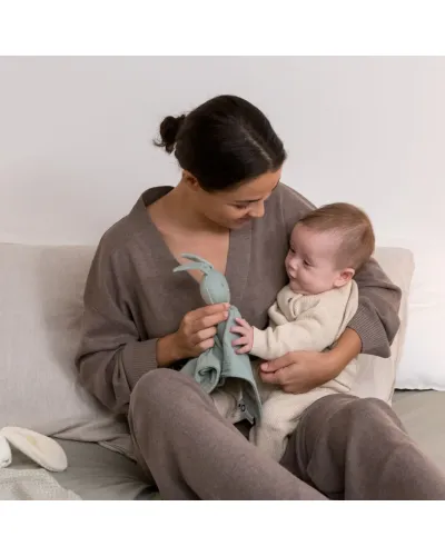 Doudou réconfortant You&Me Vert Doomoo à tête réversible