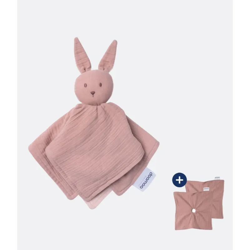 Doudou naissance You&Me Rose Doomoo en coton biologique Doudou naissance You&Me Rose Doomoo en coton biologique