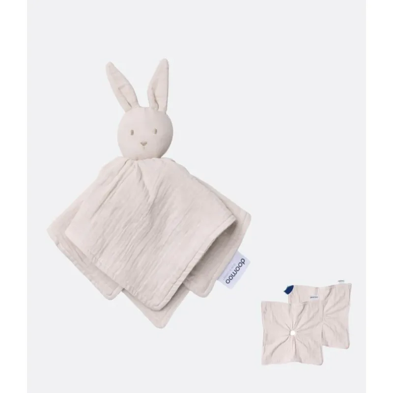 Doudou réversible et réconfortant You&Me Beige Doomoo avec ses deux corps Doudou réversible et réconfortant You&Me Beige Doomoo avec ses deux corps