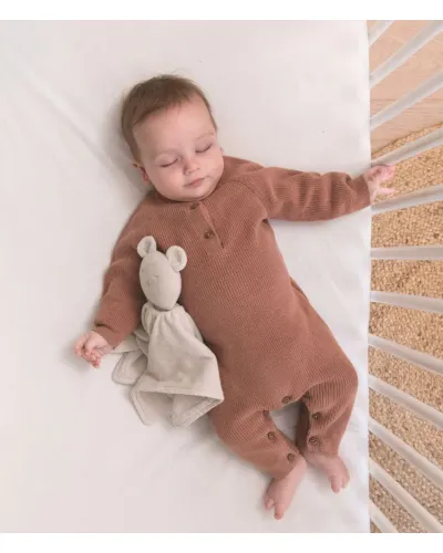 Doudou réversible et réconfortant You&Me Beige Doomoo avec ses deux corps