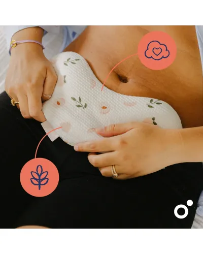 Bouillotte de maternité Snoogy Mom Peaches Doomoo en forme de haricot