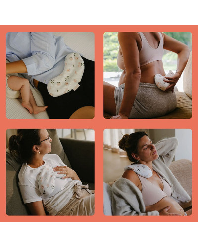 Bouillotte de maternité Snoogy Mom Peaches Doomoo en forme de haricot