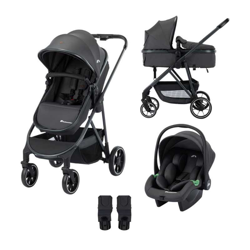 Poussette trio Brume Mineral Graphite Bébé Confort