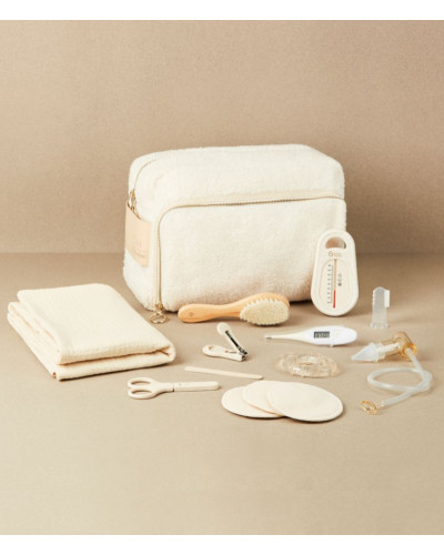 Trousse de toilette et de soin bébé Curl White