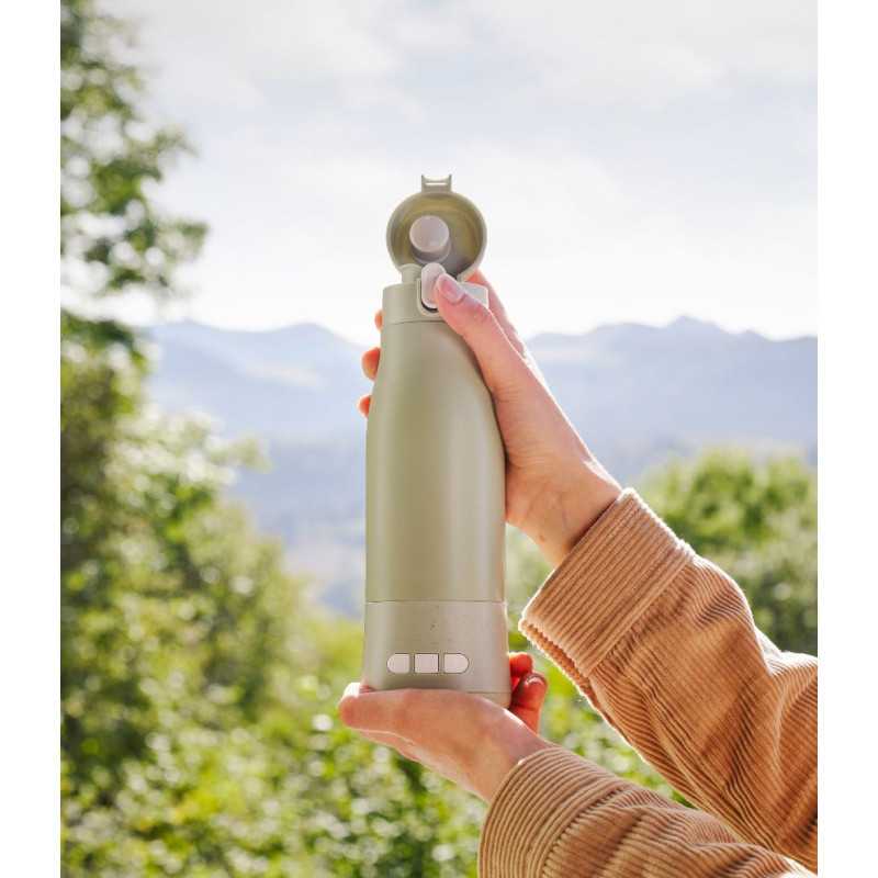 Chauffe-biberon nomade rechargeable Moov & Feed Sage Green Babymoov, 330 ml