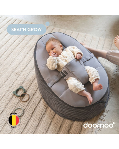 Transat pouf évolutif Seat’n Grow Doomoo coloris Grey
