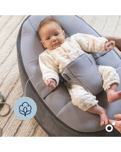 Transat pouf évolutif Seat’n Grow Doomoo coloris Grey