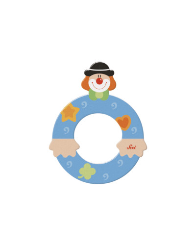 Lettre O clown en bois Sevi (10 cm)