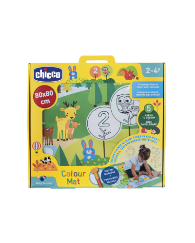 Tapis à colorier Chicco, lavable, avec feutre à eau (2-4 ans)
