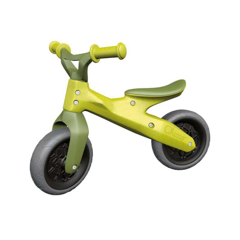Bicicleta sin pedales Eco+ verde de plástico reciclado Chicco Bicicleta sin pedales Eco+ verde de plástico reciclado Chicco