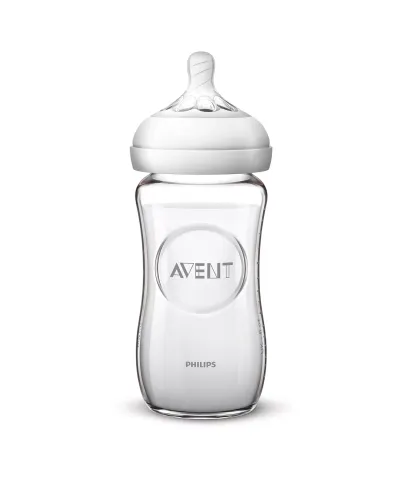 Philips Avent Natural 240 ml glass bottle, product photo