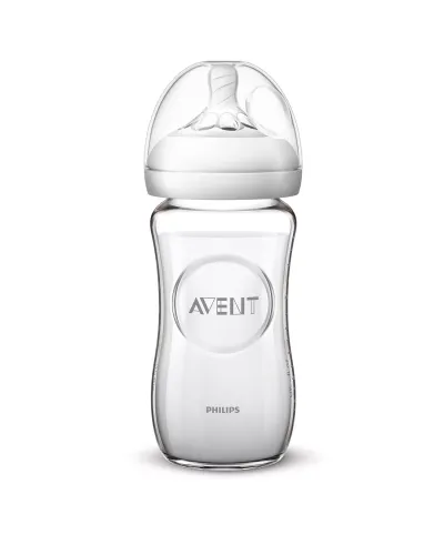 Philips Avent Natural 240 ml glass bottle, product photo