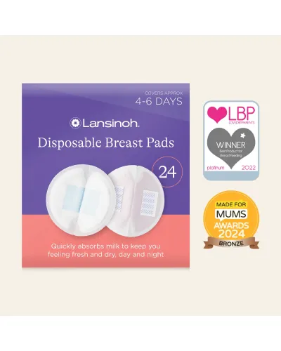 Lansinoh disposable breast pads, box of 24 – pack