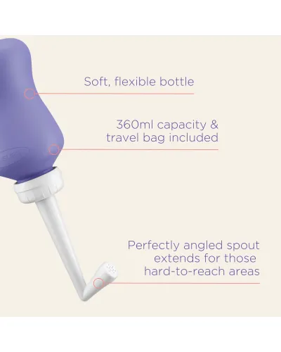 Ducha perineal Lansinoh 360 ml – vista frontal