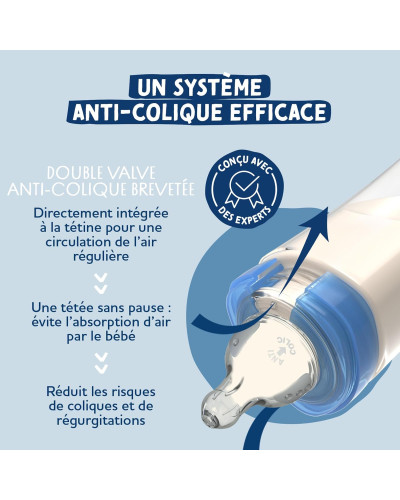 Dodie Biberon Anti-Colique 270 ml 0-6 mois