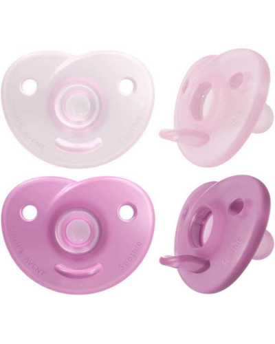 Philips Avent Chupete Soothie 0-6 meses rosa