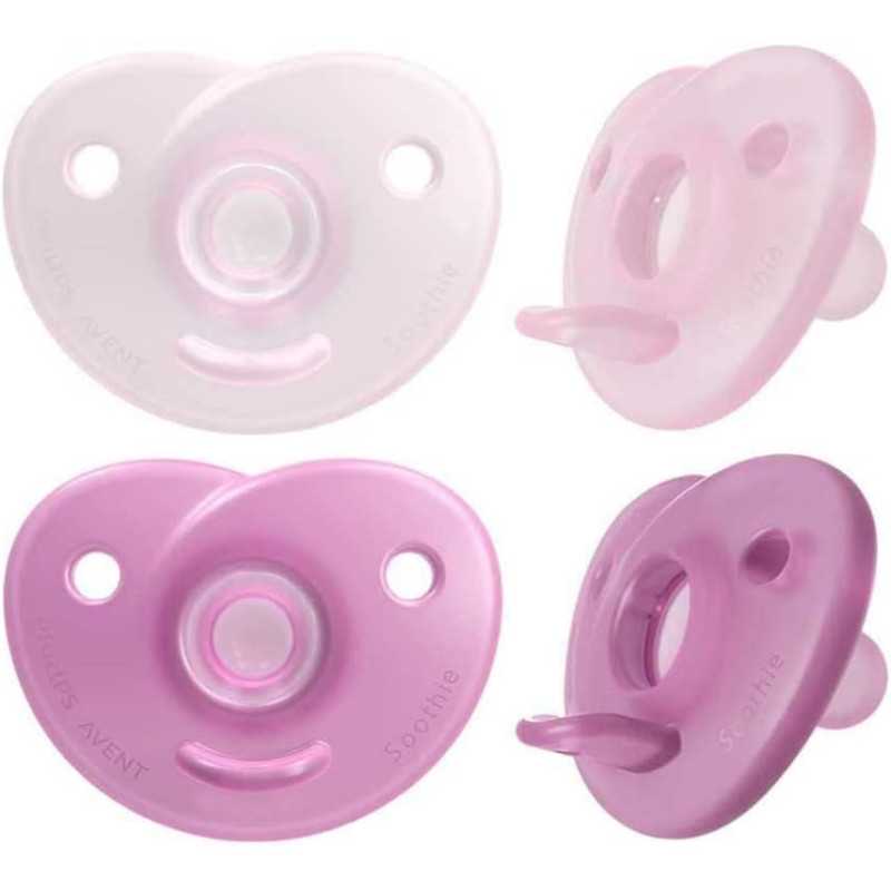 Philips Avent Sucette Soothie 0-6 mois rose Philips Avent Sucette Soothie 0-6 mois rose