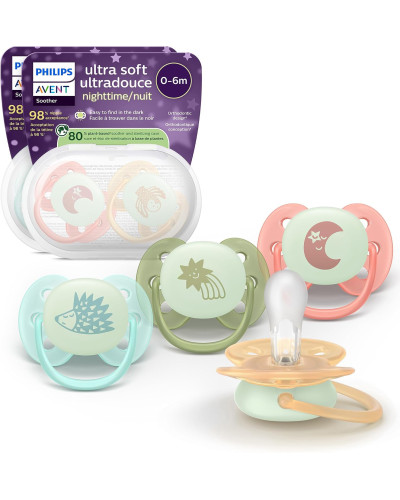 Philips Avent Chupete Ultra Soft 0-6 meses (pack de 2)