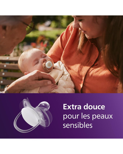Philips Avent Sucette Ultra Soft 0-6 mois (lot de 2)
