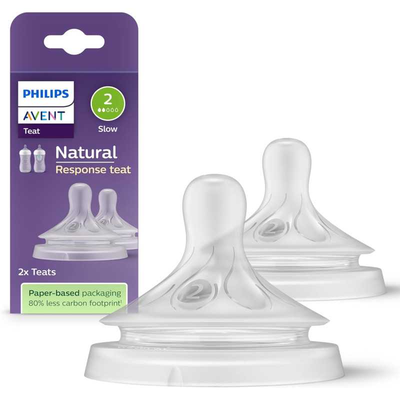 Philips Avent Tetinas Natural flujo 2 (pack de 2)